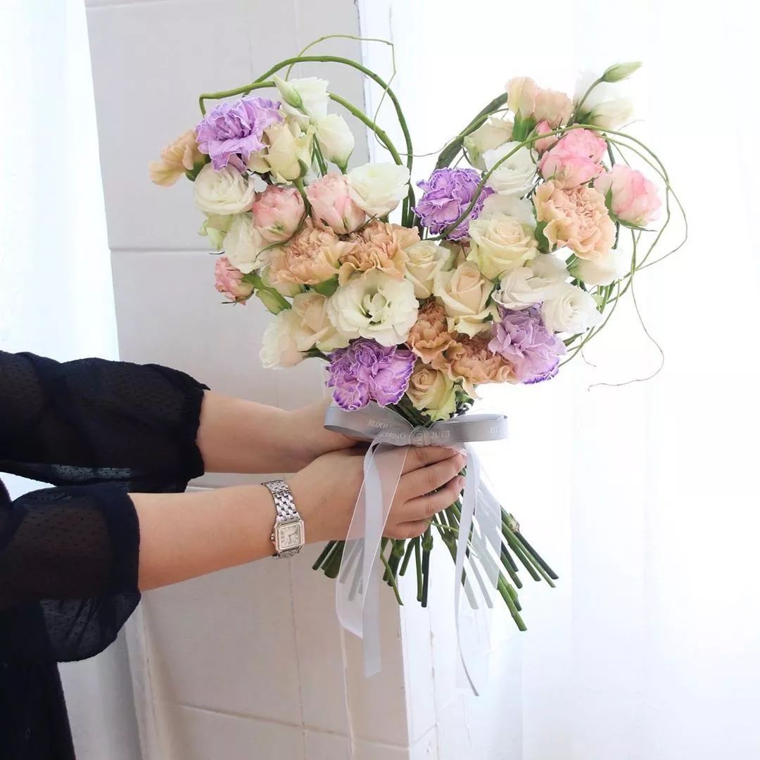 表白神器｜心形花束图片集锦（含教程）