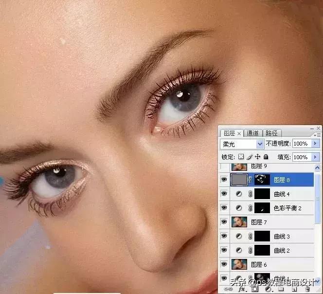 ps教程人像修图之高低频磨皮,ps教程人像修图教程