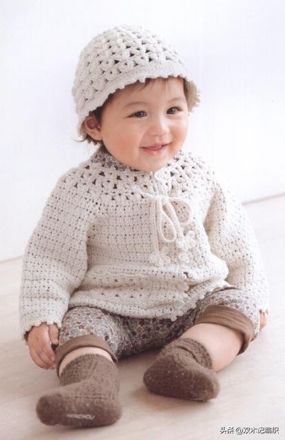 宝宝套装毛衣编织图解教程,宝宝编织套装0到3岁