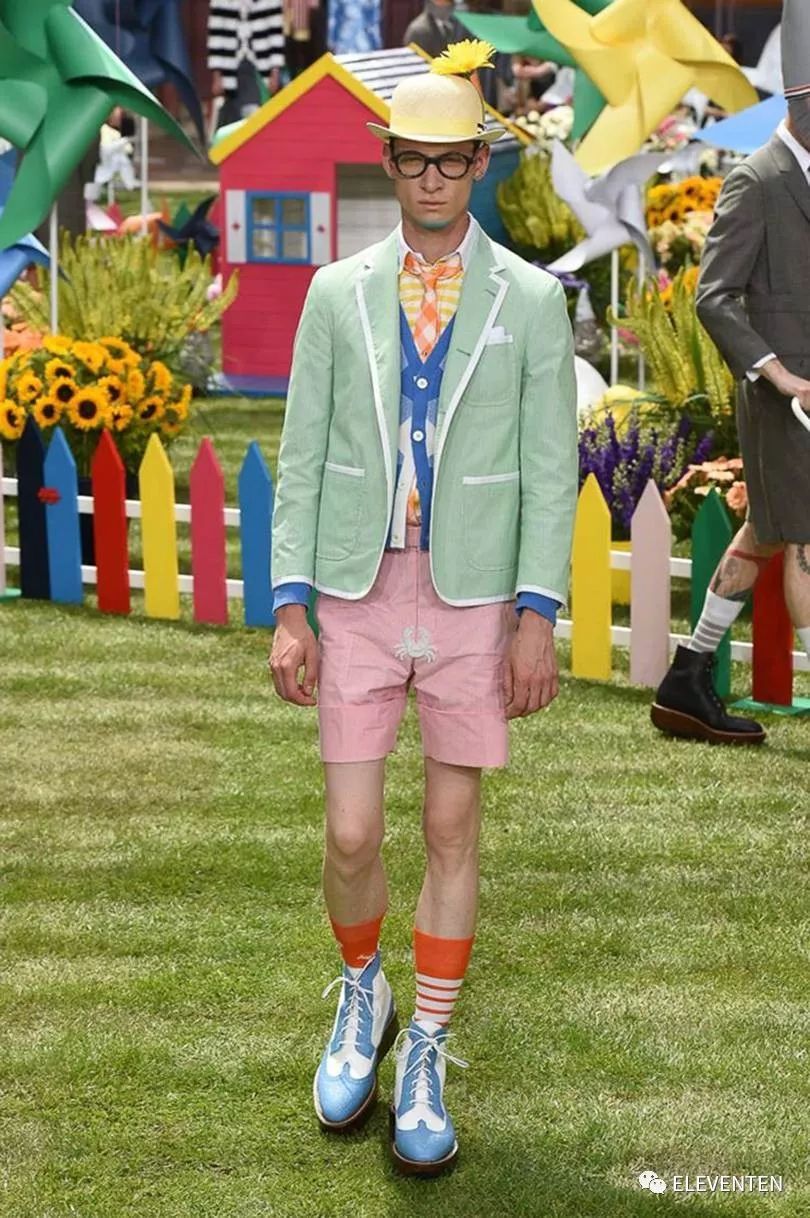 thombrowne2018男装,ThomBrowne2018春夏男装闭场造型