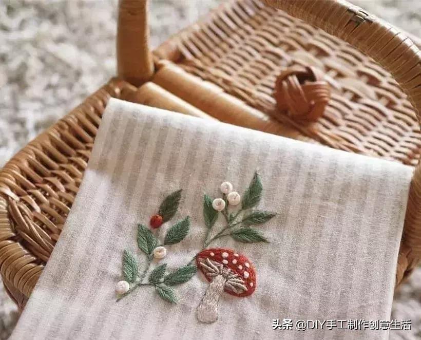 白线的刺绣,白线刺绣针法