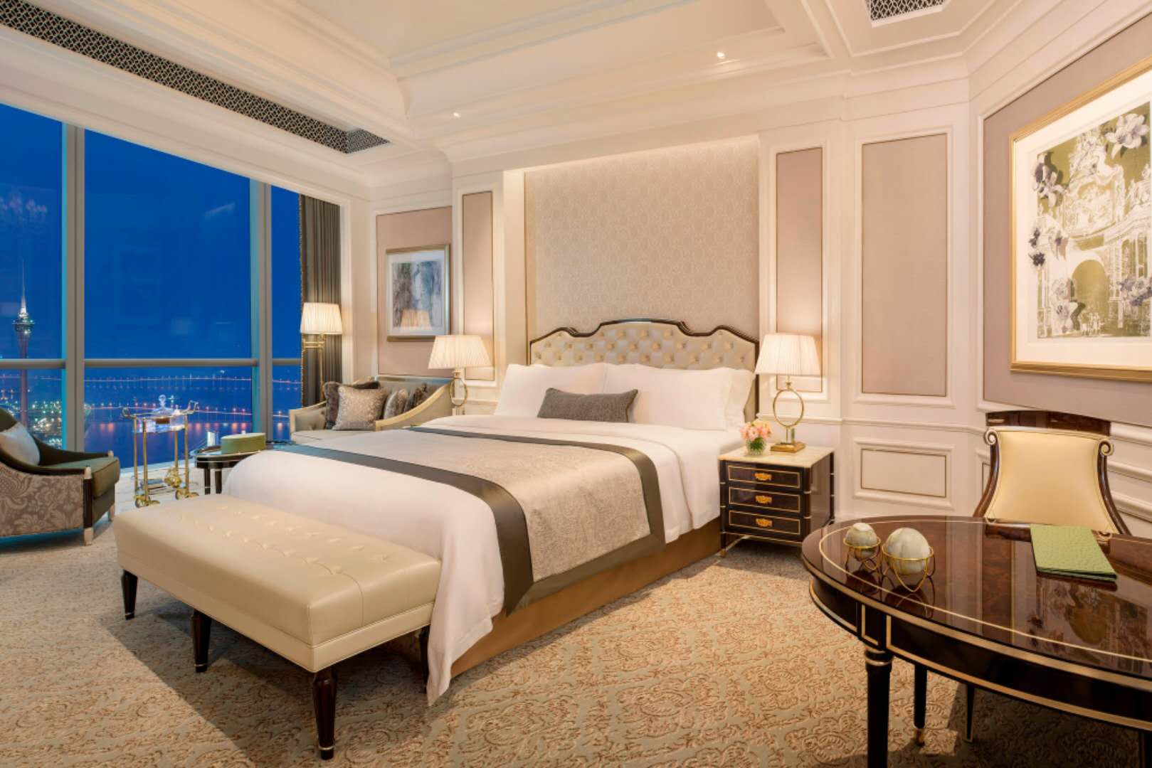 珠海能看到澳门烟花夜景的酒店,珠海哪个酒店可以看澳门夜景景点