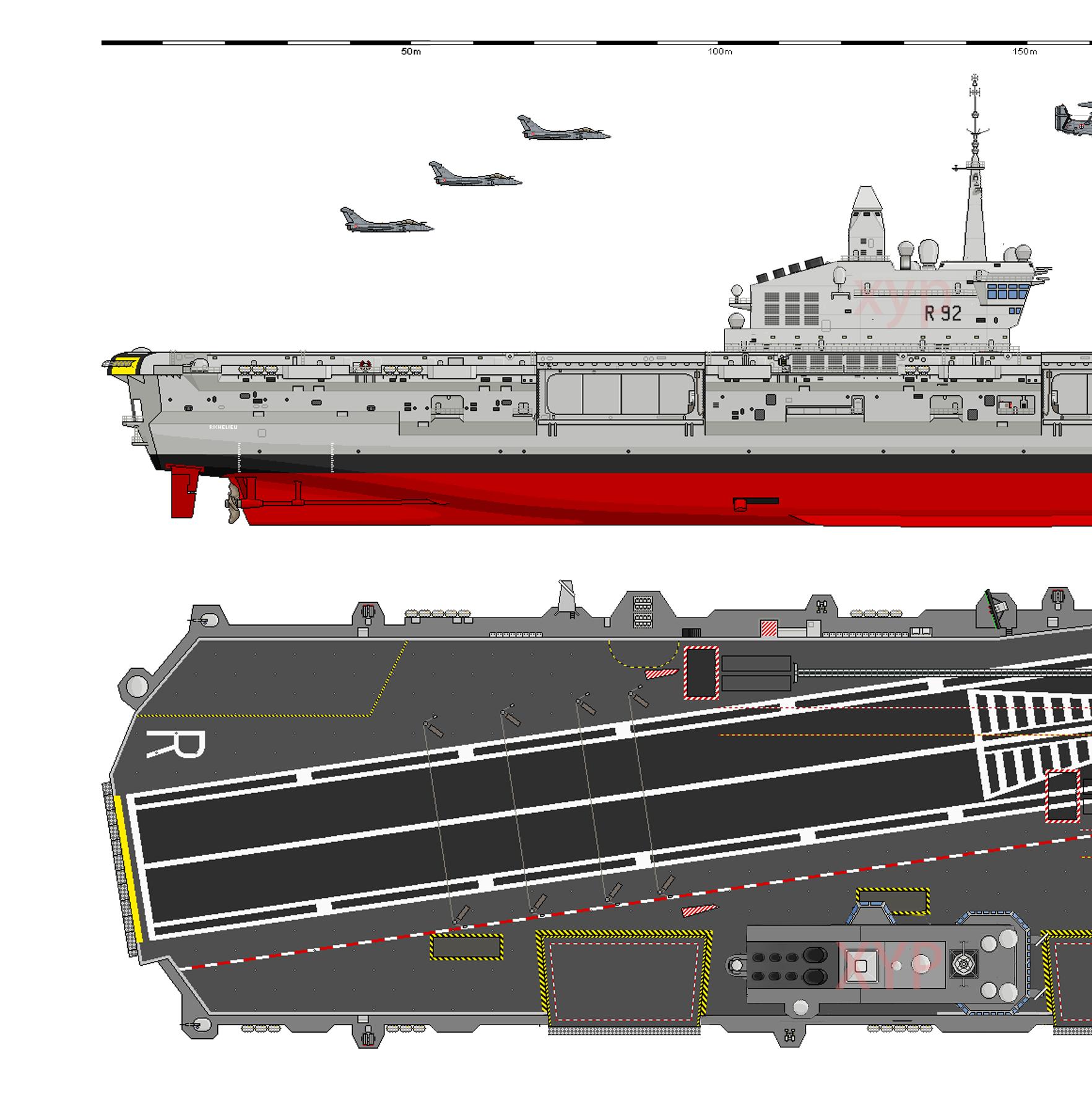 架空：团圆夜战争后，如芒在背的法海军，匆忙开建的黎塞留号航母