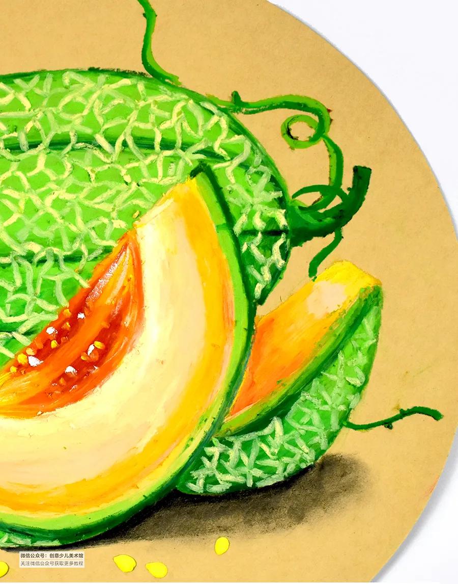 油画棒教程简单初学者儿童画,儿童油画棒画基础教程水果