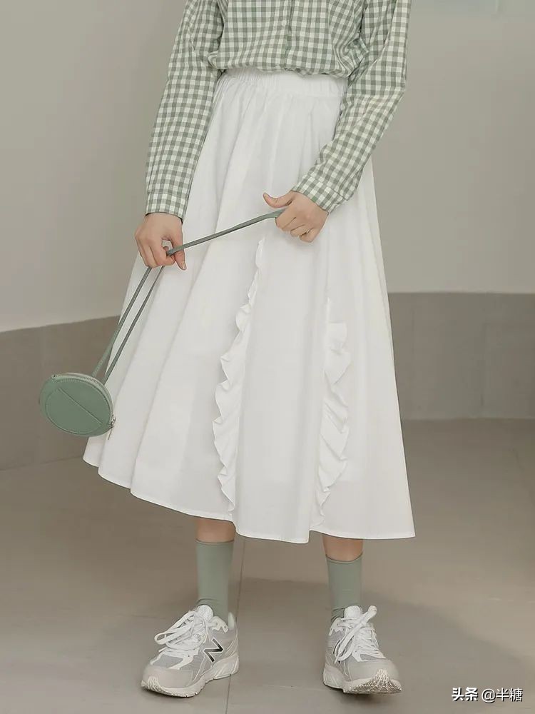 超长防晒半裙,半裙短款防晒