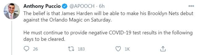 哈登加盟篮网新消息视频,篮网最新交易哈登情况