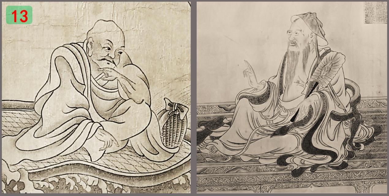 简析吴道子的白描作品送子天王图,吴道子李公麟白描相同之处