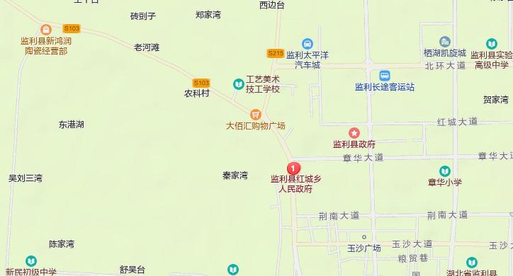 湖北荆州监利县第一大乡，人口是兴山县的72%，面积是云梦县的42%