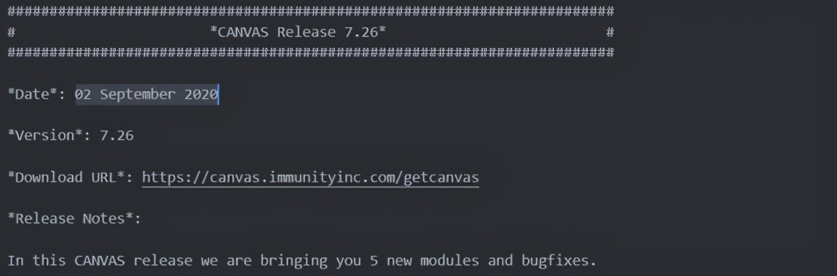 ImmunityCanvas7.26泄露事件概览