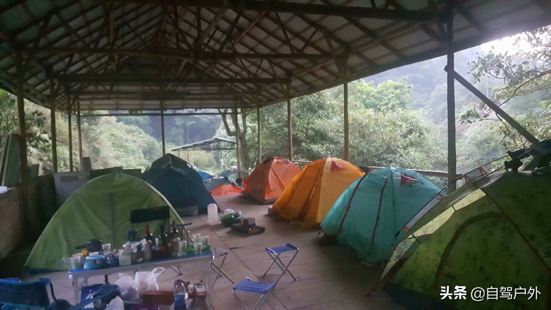 罗浮山明月山庄露营，天然大氧吧中溪谷边西瓜啤酒泡潭子悠闲周末