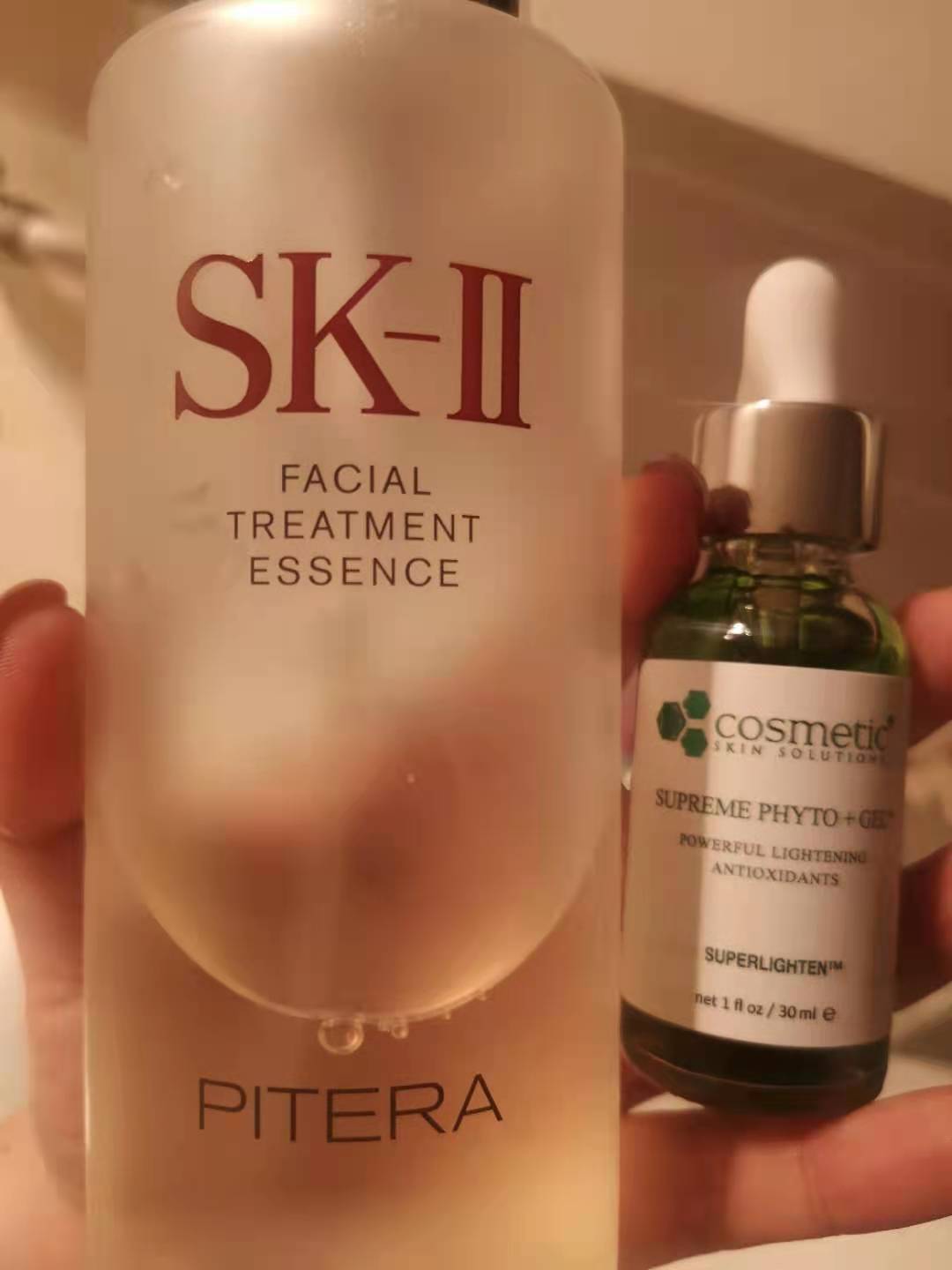 近期我的早C晚A的脸部保养