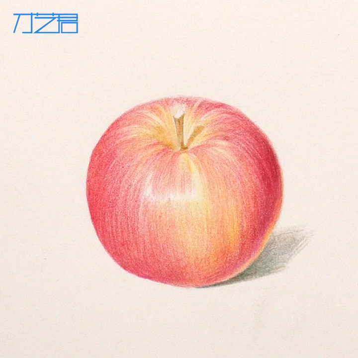 教你画彩铅苹果,用彩铅怎么画苹果很好看又真实