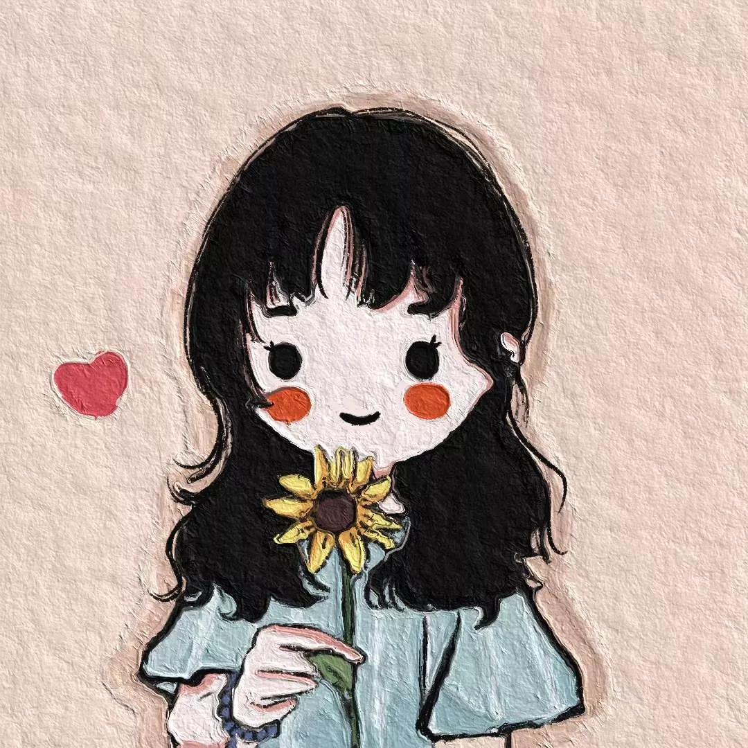 卡通头像油画,油画鸡头像