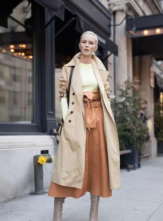 驼色大衣配色法则教你穿出高级感,暖驼色搭驼色大衣好看吗