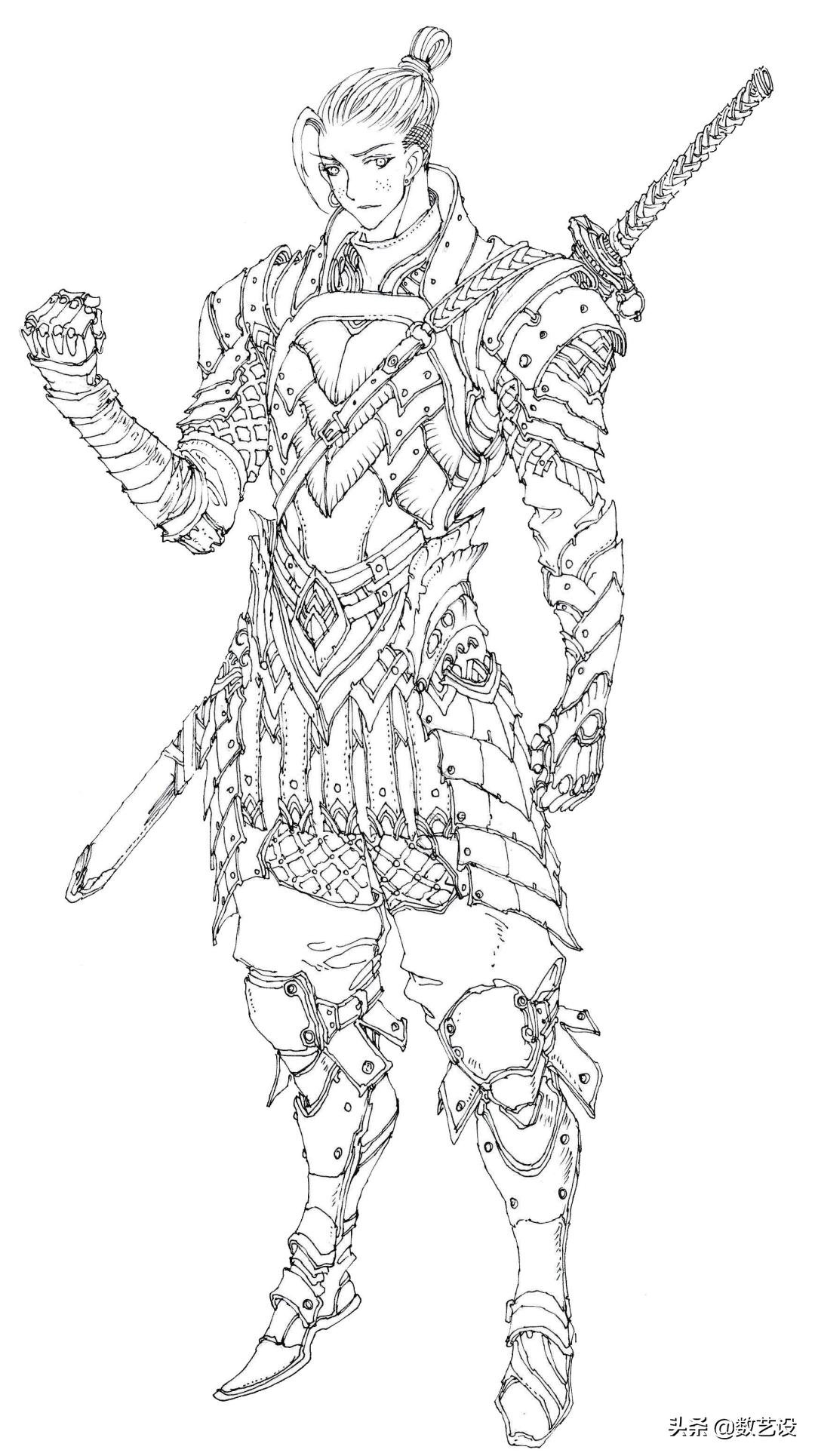 写实游戏人物角色设计,如何设计游戏漫画人物