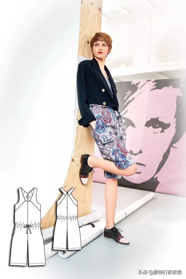 时装设计图手绘教程,服装制版图案大全