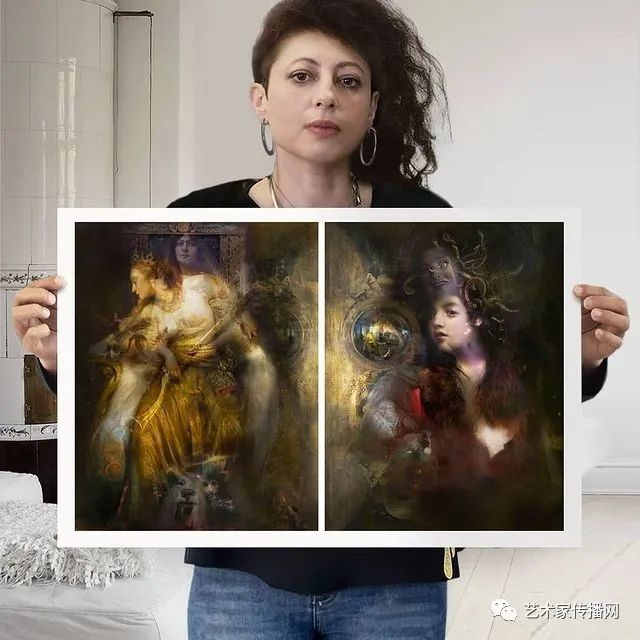 梦幻油画少女唯美图片,梦幻少女绘画图片