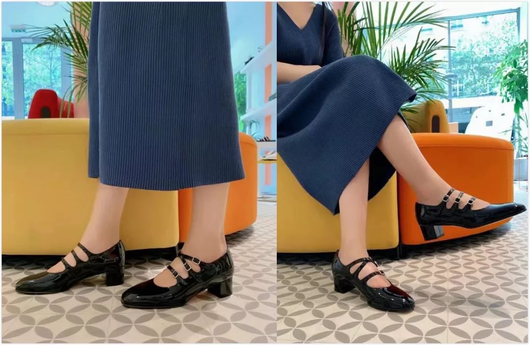 法国玛丽珍鞋学生穿,法式蝴蝶结玛丽珍鞋