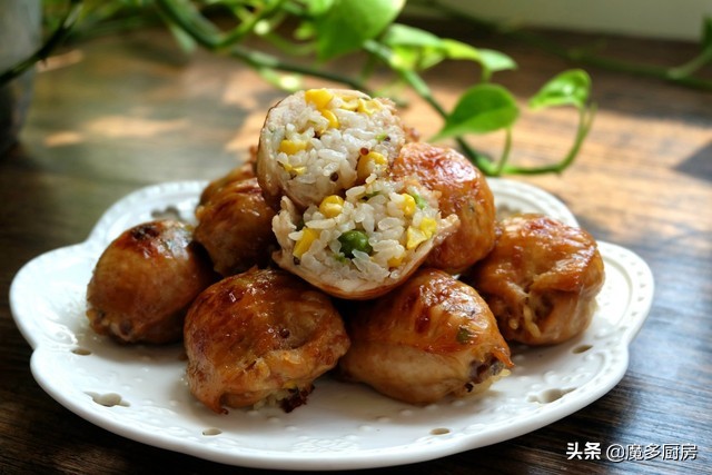 鸡翅炒饭家常做法,蛋炒饭加鸡翅