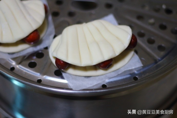 大枣花馒头好看又简单花样做法,花样枣花馒头的新做法