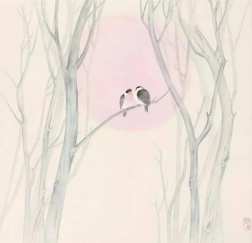 杜曼华美人蕉工笔画,淡雅空灵杜曼华工笔花鸟作品40幅