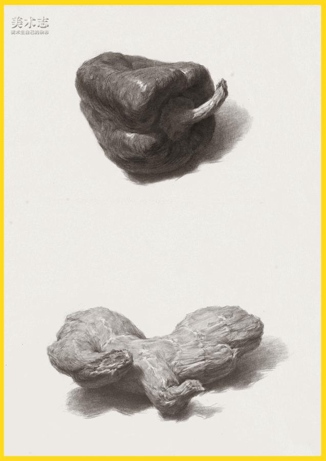 素描常见水果,适合新手的100幅素描画蔬菜水果