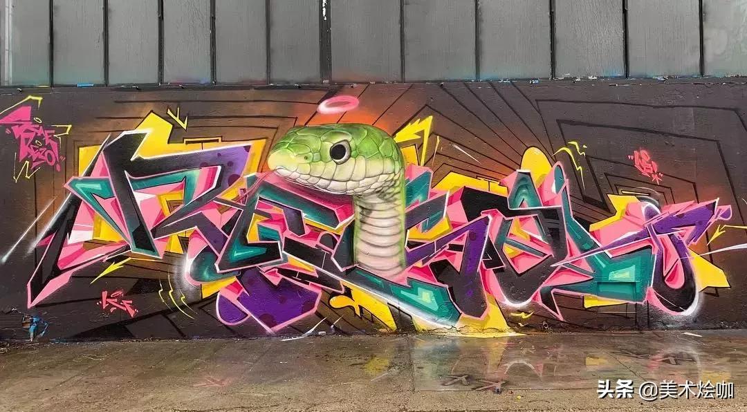 极具张力的墙绘作品,简单3d创意墙绘大全