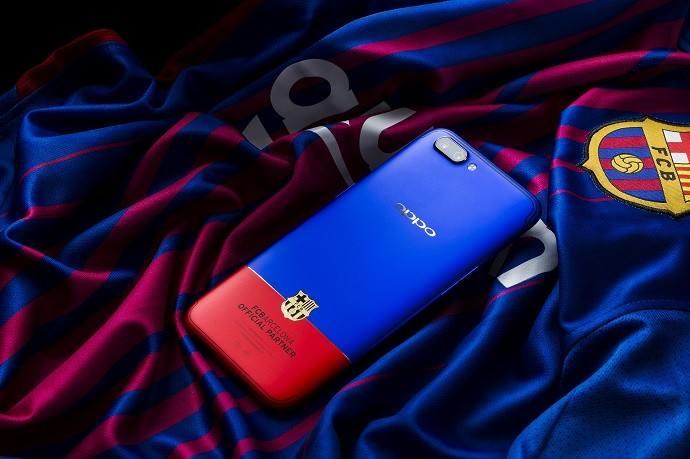 opporeno巴萨定制版广告,oppo巴萨定制机真机图赏