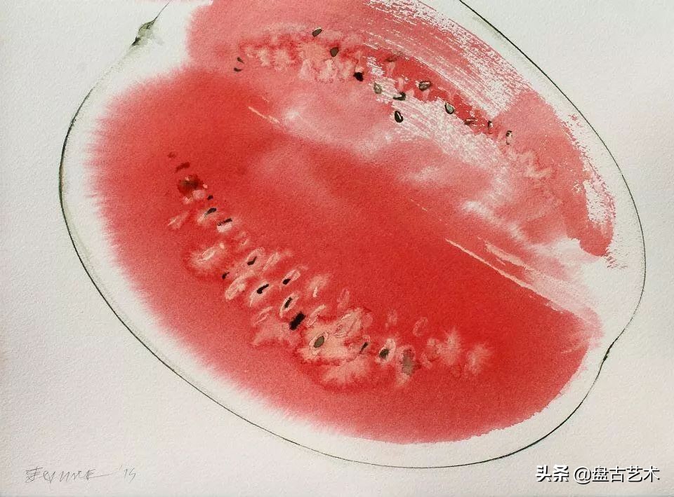 盘古文化艺术国画,盘古在宇宙中开天辟地国画