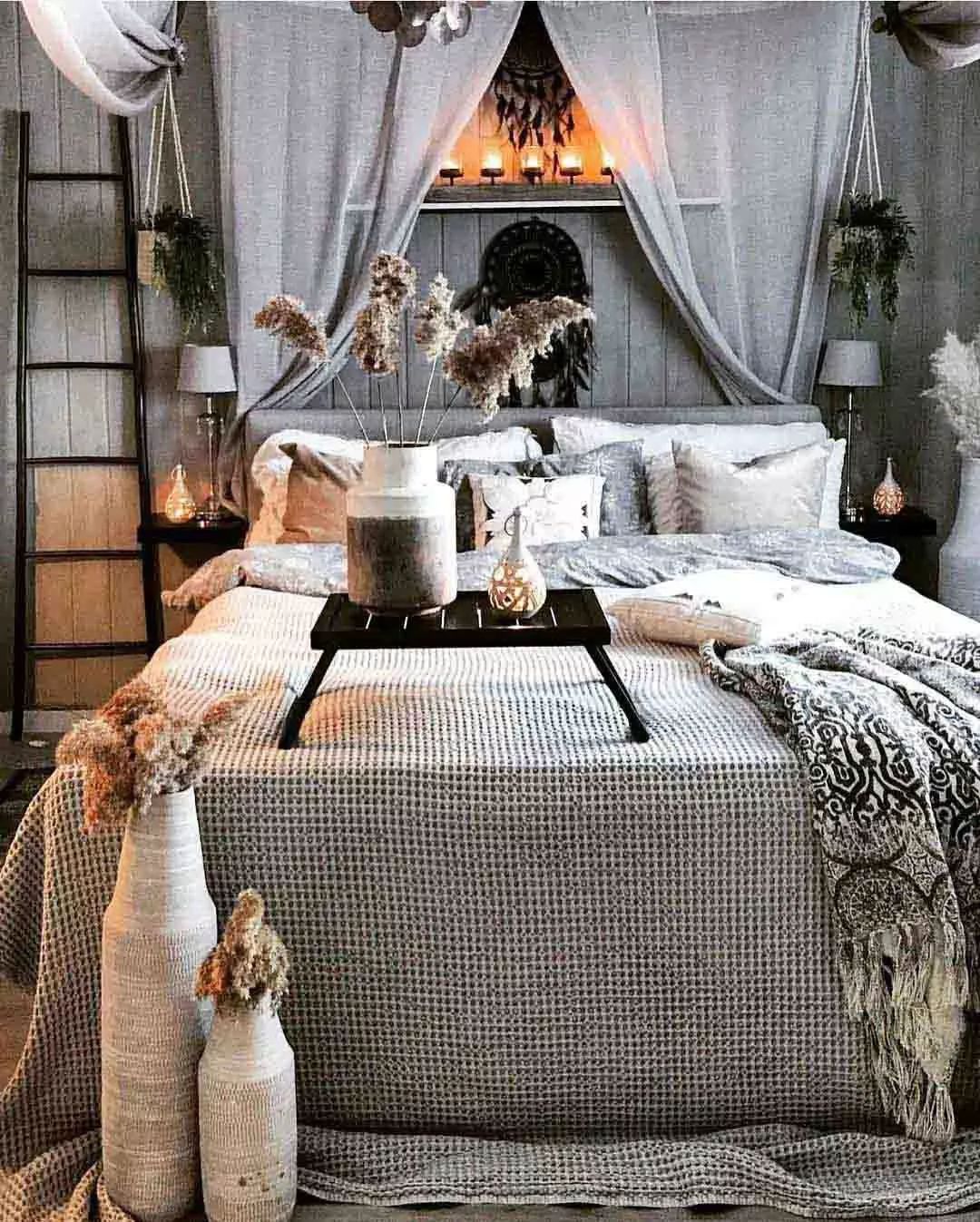 冬天取暖，卧室要选对抱枕、地毯，30张ins美图拿去抄