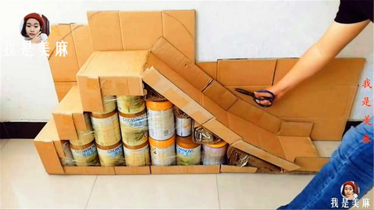 奶粉罐儿童滑梯,儿童滑梯奶粉桶制作