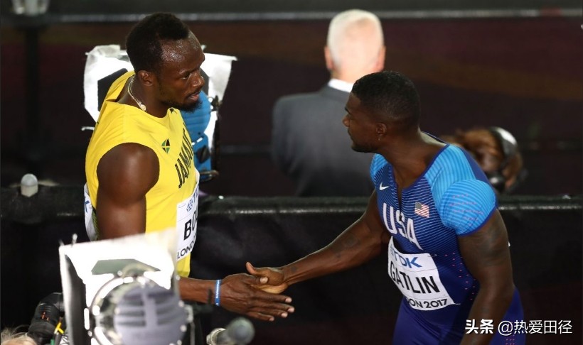 博尔特与加特林的首次对决,博尔特与加特林交流