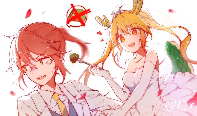 假如龙女仆托尔也养成这个习惯会怎样，更可爱还是有点小邪恶？