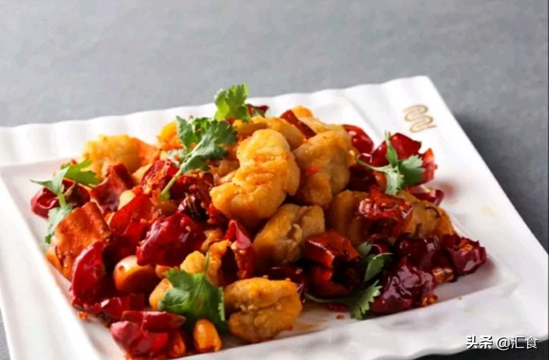 香辣脆椒炸鸡、醋泡凤爪配椒麻核桃仁、红桂花蜜汁山药泥