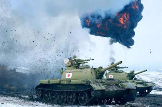 谢尔曼重型坦克大战日军坦克,二战谢尔曼坦克吊打日军