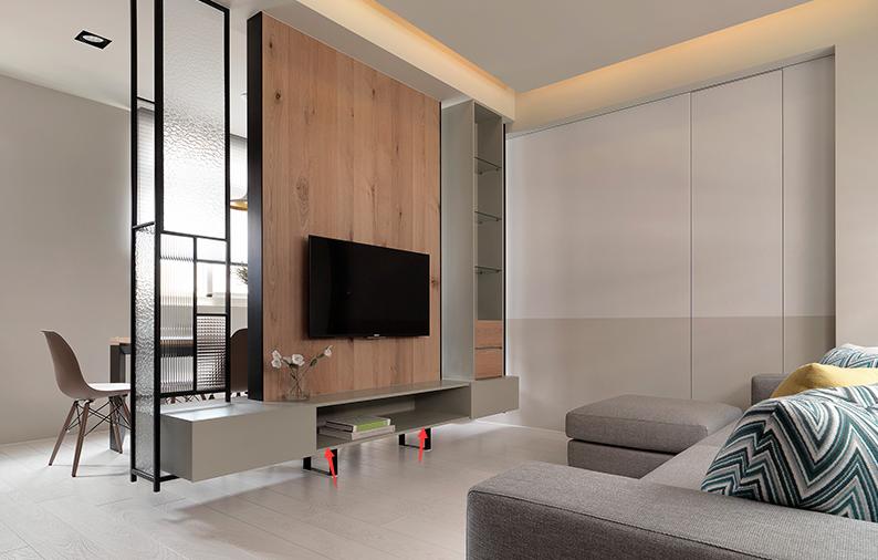 大白墙加悬空电视墙效果,现在最流行的悬空电视墙