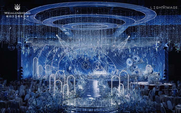 DODOWED真实婚礼案例推荐系列之唯爱今生婚礼策划蓝色星空案例