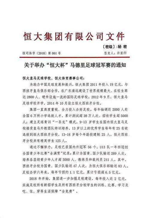 恒大加大投资助力,恒大重金打造青训体系