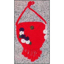 钩针包教程简单又好看,钩针编织教程经典四叶花淡雅清新