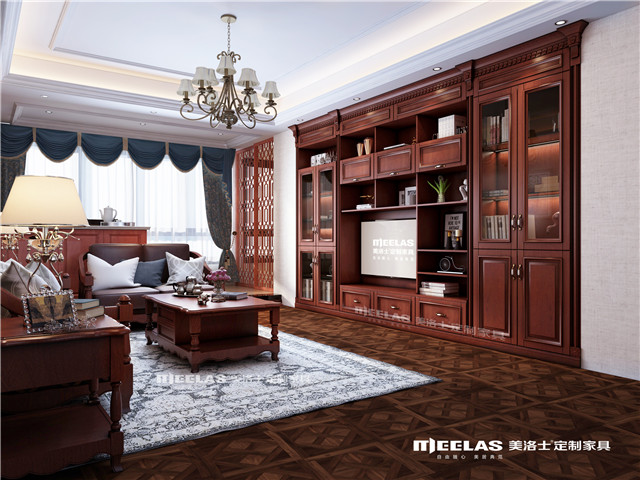 高贵樱桃,现代轻奢红樱桃客厅效果图