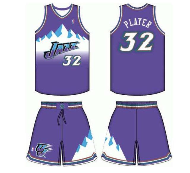 爵士重返季后赛,爵士大雪山球衣