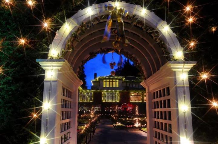 布查德花园的秋冬季,全球最美花园布查特花园