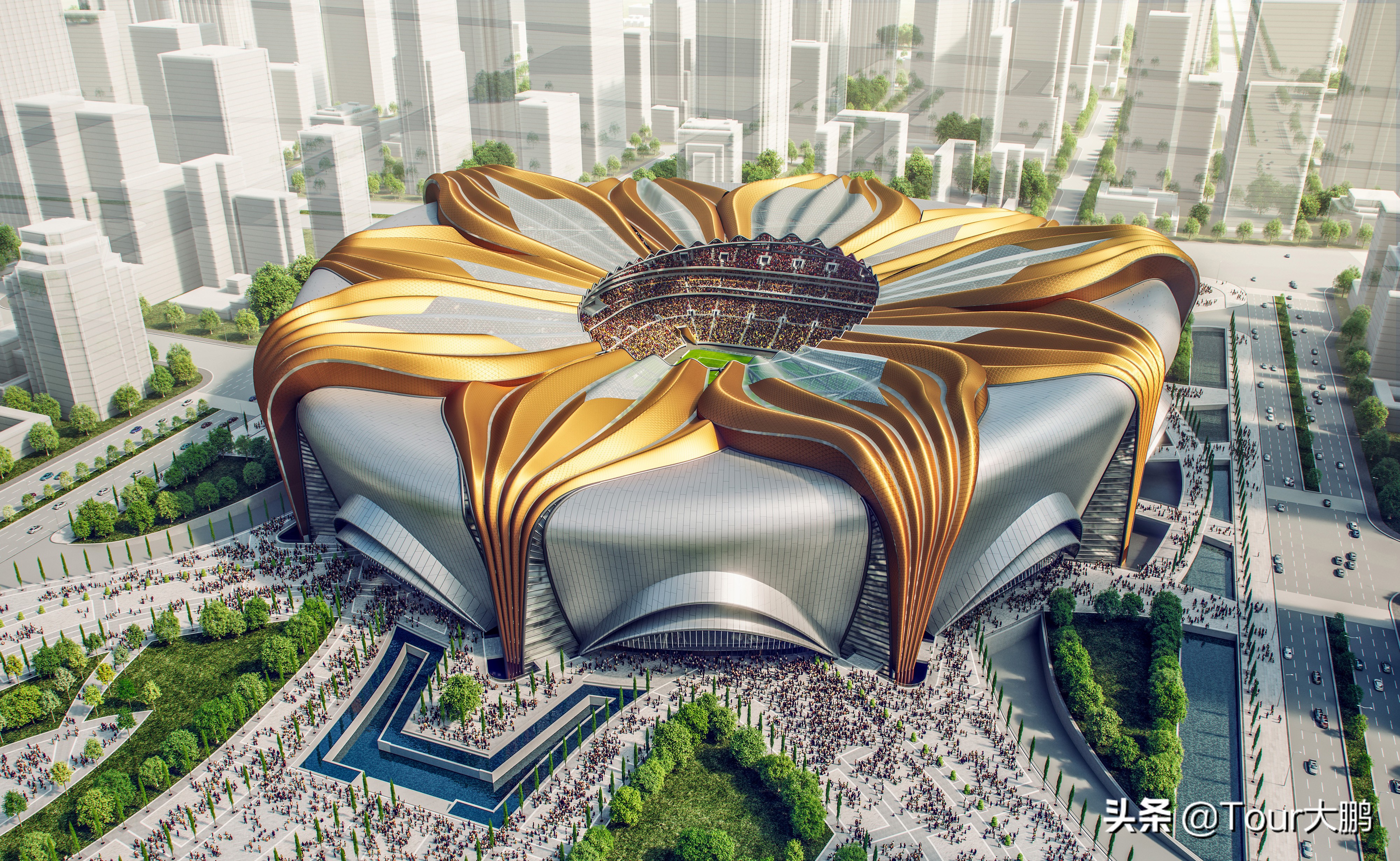 恒大新球场有多厉害,广州恒大新球场概念图