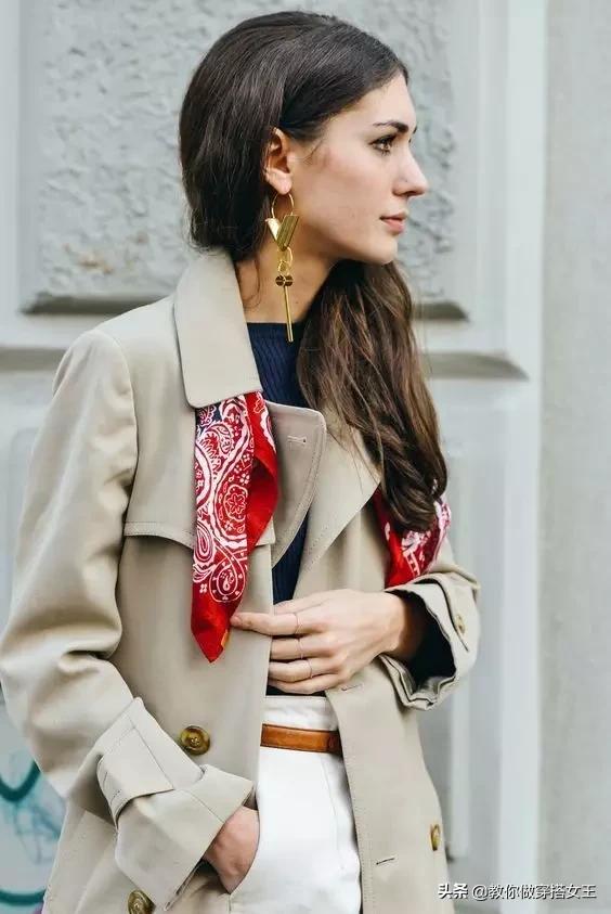 长丝巾春天的各种系法,丝巾怎么系才好看冬季女装