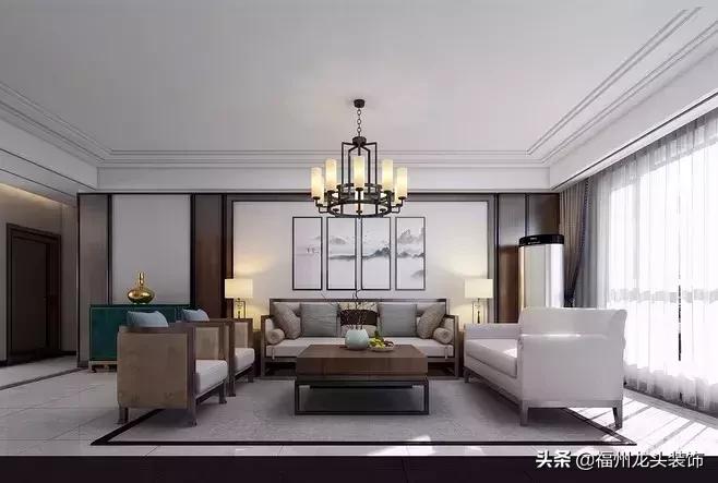 高档大气客厅画新中式,新中式大气客厅效果图