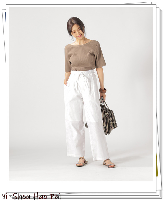 日系亚麻裤,亚麻裤搭配什么上衣好看