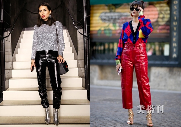 漆皮气质细跟短靴,漆皮靴秋冬穿搭