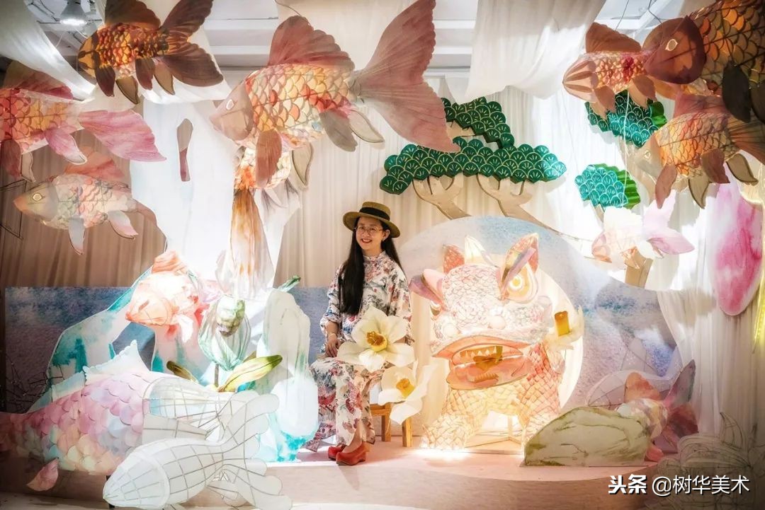 华师大油画系毕业的她，用纸改造广东传统花灯，还登上时尚杂志！