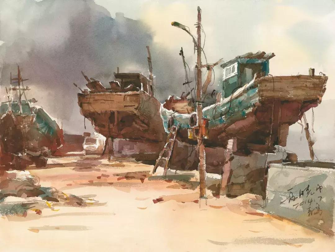 夏晓云水彩画图片,艺展中国油画作品欣赏