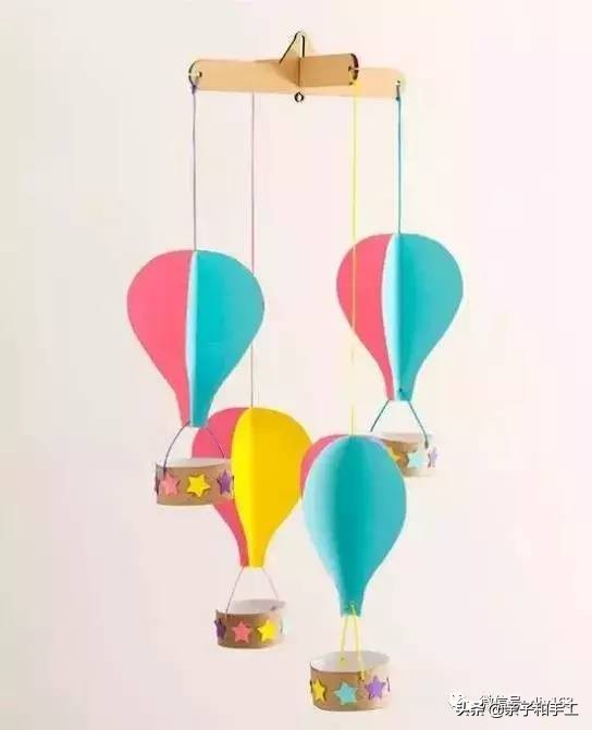 幼儿园气球手工贴画,创意手工气球印画